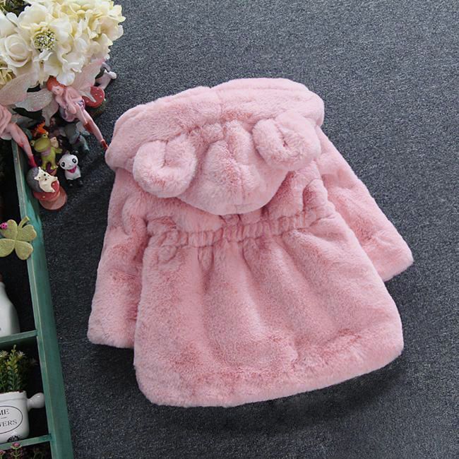 Abbigliamento per bambini Cappotto in pelliccia sintetica per bambini, spesso, taglia piccola e media, stile coreano, cappotto in pelliccia sintetica per bambine, cappotto in cotone per neonati_voghion.com