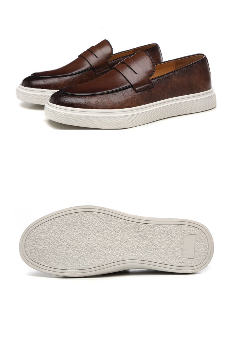Fashion men's shoes Leather shoes casual board shoes loafers_voghion.com