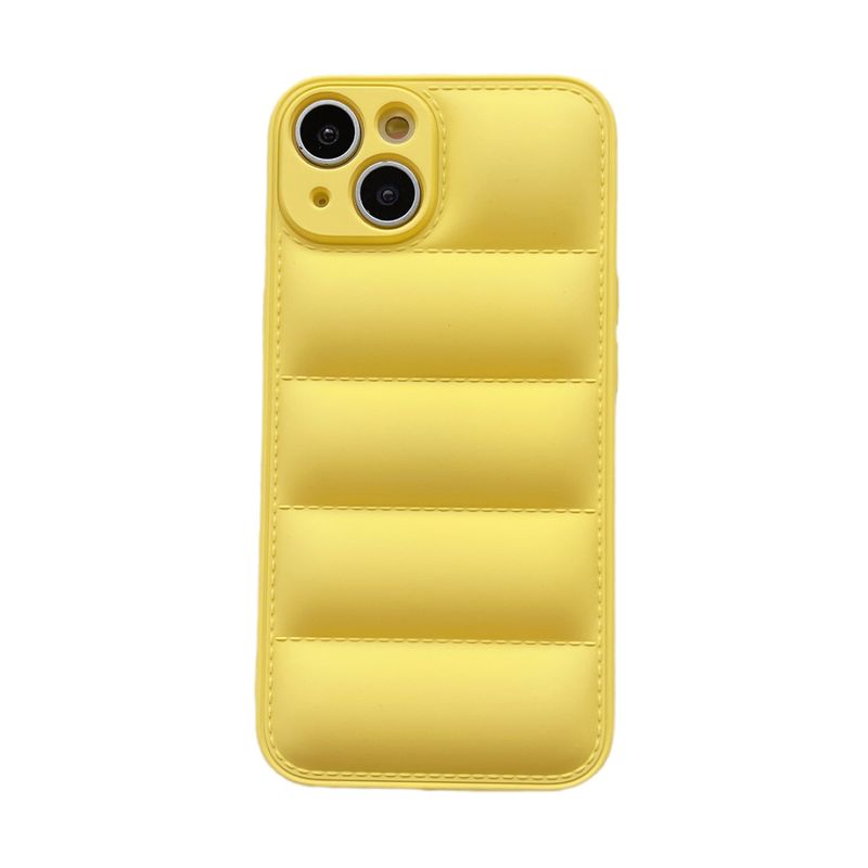 Suitable for iPhone 14 promax mobile phone case 15 Pro down jacket 11 air bag drop resistant 13 simple soft shell couple x_voghion.com