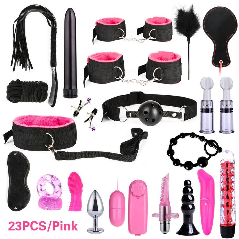SM Sex Supplies Ensemble de 7, 10, 26 pièces avec combinaison de plug anal pour couple, assistance sexuelle, cheveux instantanés_voghion.com
