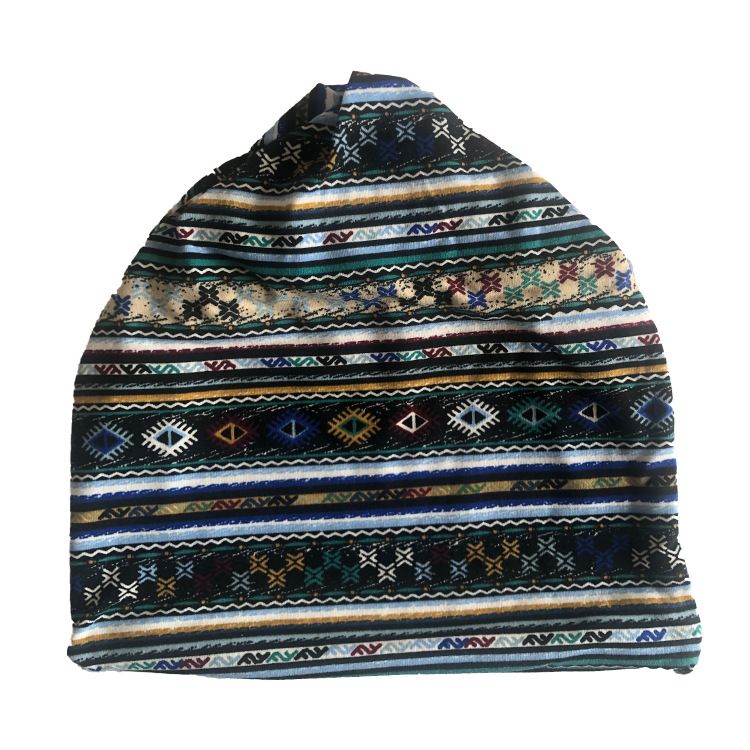 Baotou – écharpe à motif numérique, série de Style ethnique, impression de noix de cajou, trois usages, Hip Hop, chapeau empilable pour femmes enceintes_voghion.com