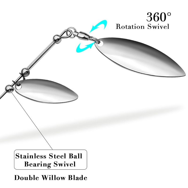 Anti-Hook Bottom Beard Man Lure 10G 14G Tassel Spinnerbait Sequin Lifelike Bait_voghion.com