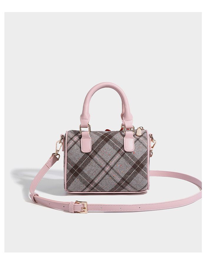 Borsa a mano scozzese Boston Pillow da donna English Afternoon Tea, nuova primavera 2025_voghion.com
