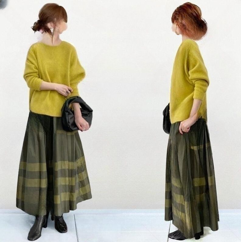 2025 Neit Minimalistesch Casual Pullover + Hallefrock Kleed Zwee-Stéck Set_voghion.com