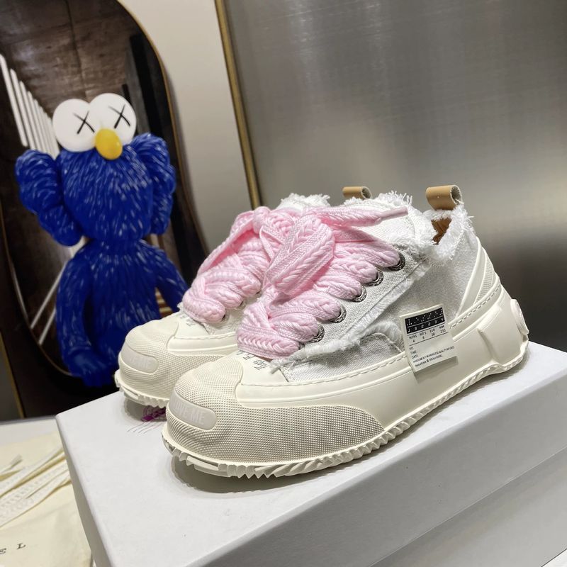 Scarpe vulcanizzate con aumento di altezza, stile Wu Jianhao, in tela di cotone con motivo zucchero filato, per donna, modello Hidden 2.0, con sorriso aperto, per coppie di mendicanti_voghion.com