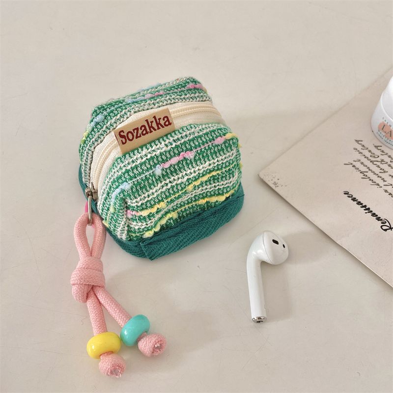 410312 Stil Dokuma Taşınabilir Kablosuz Bluetooth Kulaklık Saklama Koruyucu Kılıf Ruj Çantası Bozuk Para Cüzdanı_voghion.com