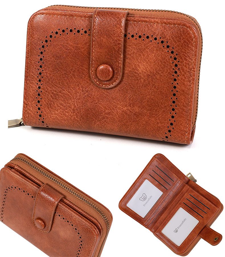 Women's wallet short new large capacity accordion card holder fashionable multi functional handbag_voghion.com