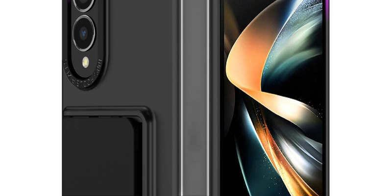 Custodia per telefono portatile anti-shock per Samsung Galaxy Fold 5 4 3 Cover protettiva per PC rigida con supporto Shift per Z Fold4_voghion.com