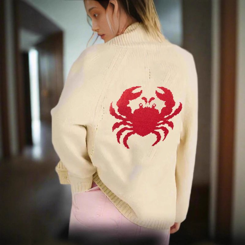 Maglione lavorato a maglia con pullover intrecciato, maglione dolcevita largo da donna con maniche a pipistrello_voghion.com