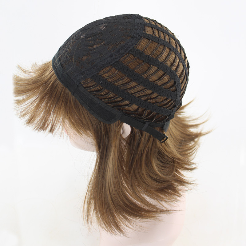 Synthetische Perücke für Frauen mit BOBO Face Wave Head Simulation Short Hair Female_voghion.com