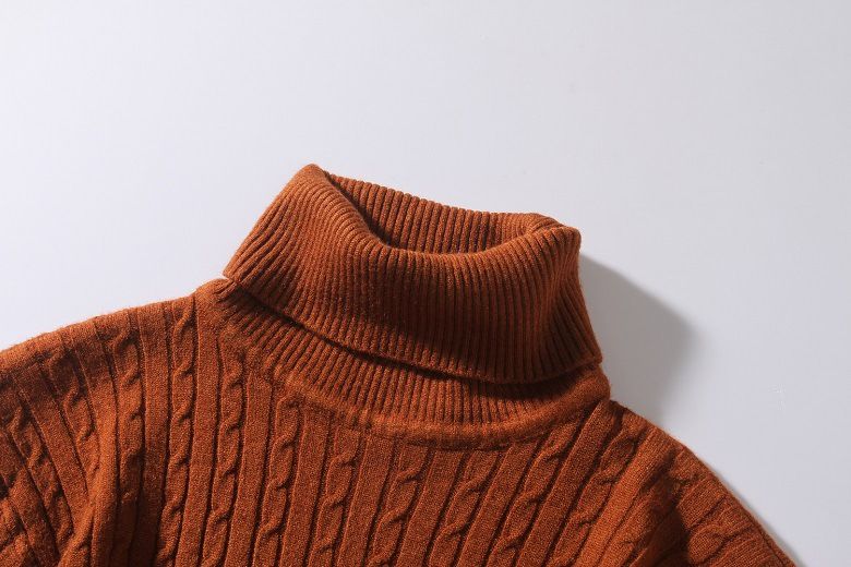 Men's Clothing Autumn And Winter Running Volume Sweater Men's High Collar Pullover New Flower Sweater Casual Knit Sweater Bottom Line Sweater Spot_voghion.com