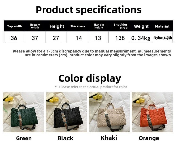 Large Capacity Bag Fashion Commuter Shoulder Bag Versatile Handbag Tote Bag Oblique Span Bag_voghion.com