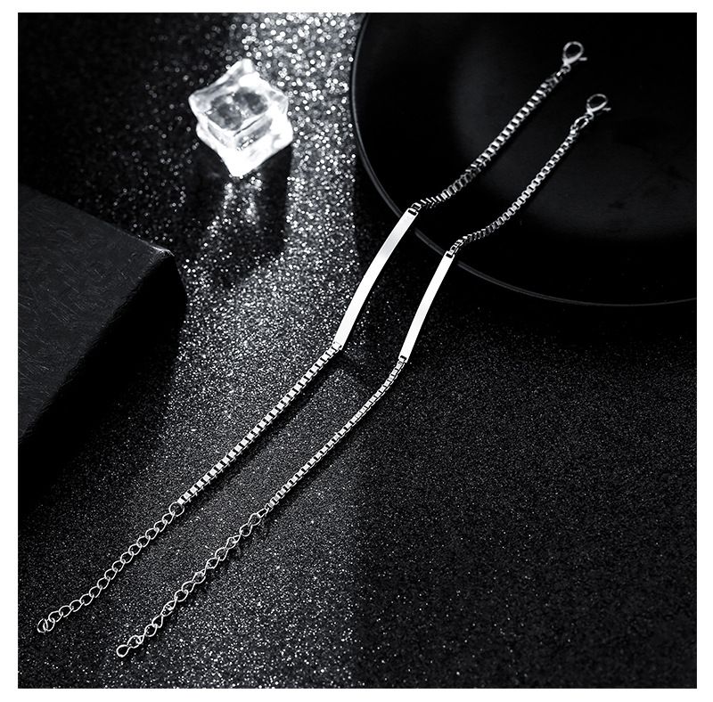 Hot Selg Titanium Steel Non Fading Jewelry, High-end And Niche, Suitable For Engraving Characters, Couple's Hand_voghion.com