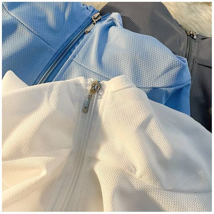 Leichter Mesh-Sonnenhoodie für Herren und Damen mit LSF 50+ UV-Schutz – Atmungsaktiver Sommer-Windbreaker mit Unisex-Passform, Freizeitmantel für Outdoor-Reisen_voghion.com