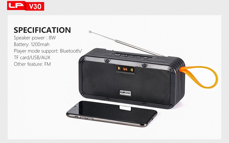 LP-V30 new solar powered Bluetooth speaker, outdoor radio, flashlight, portable multifunctional speaker_voghion.com