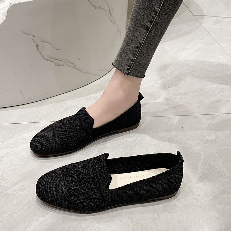 2025 Summer Breathable Soft Sole Women's Casual Flat Ladies' Single Daily Work Mesh Shoes_voghion.com