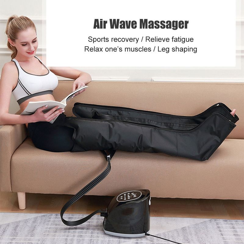 4 Camere Pressoterapia Aria Compressione Massaggiatore Piedi Gambe Recupero Stivali Drenaggio Linfatico hine Relax Fisioterapia_voghion.com