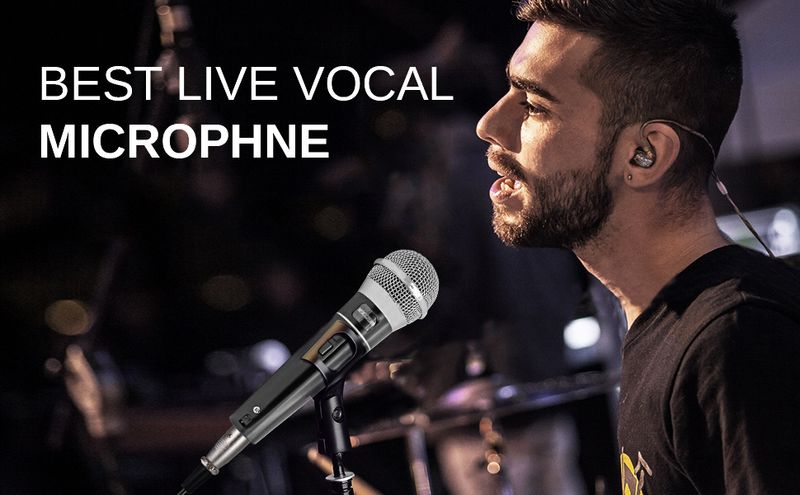 5 CORE Microphone Dynamic Vocal Handheld Mic Cardioid Unidirectional Microfono w On Off Switch + XLR Audio Cable for Singing Karaoke Public Speaking &_voghion.com