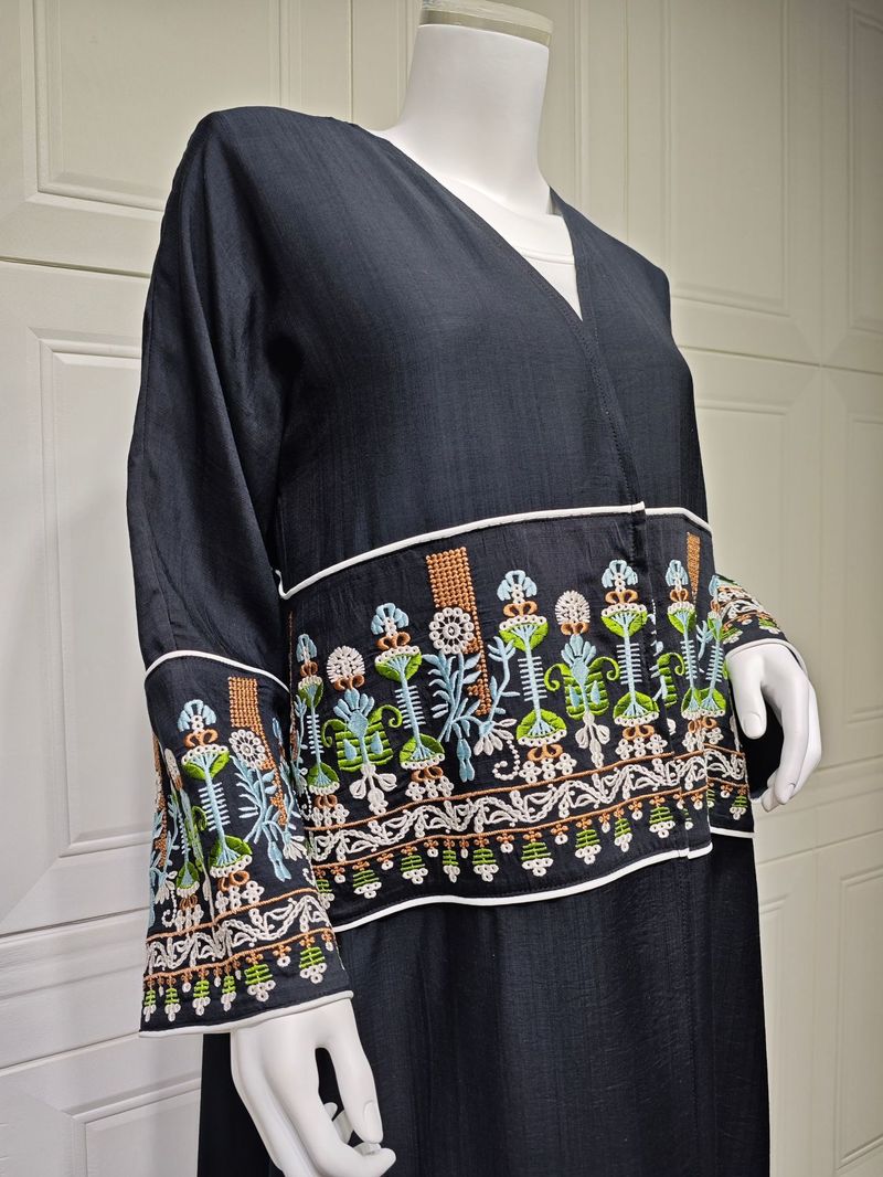Women's Clothing Middle East Cardigan Embroidery Embroidered Robe_voghion.com