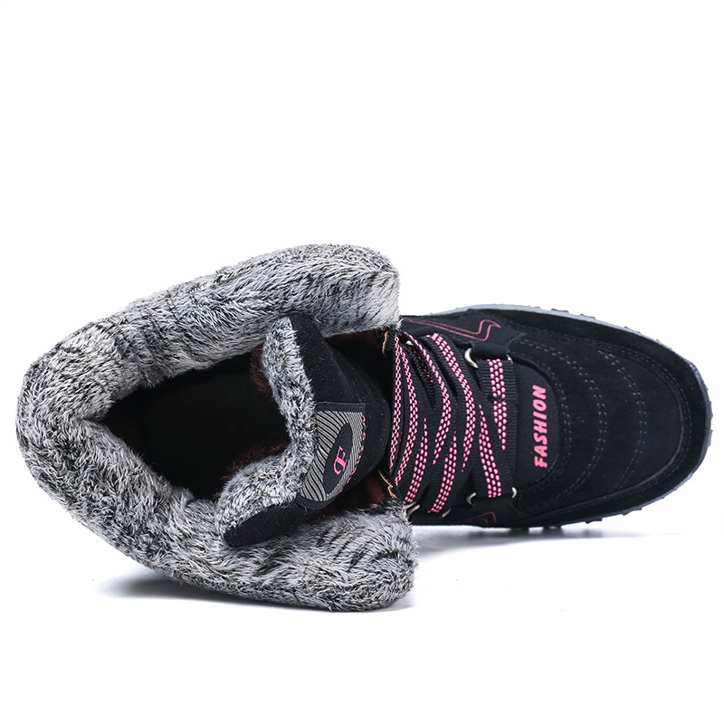 Scarpe da donna in cotone invernali antiscivolo invernali ispessite antiscivolo comode scarpe in cotone con fondo morbido_voghion.com