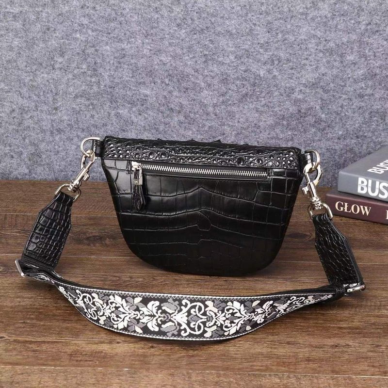 Neue Schultertasche aus modischem Silikonleder mit Krokodilmuster und großer Kapazität, einfache Herrentasche_voghion.com