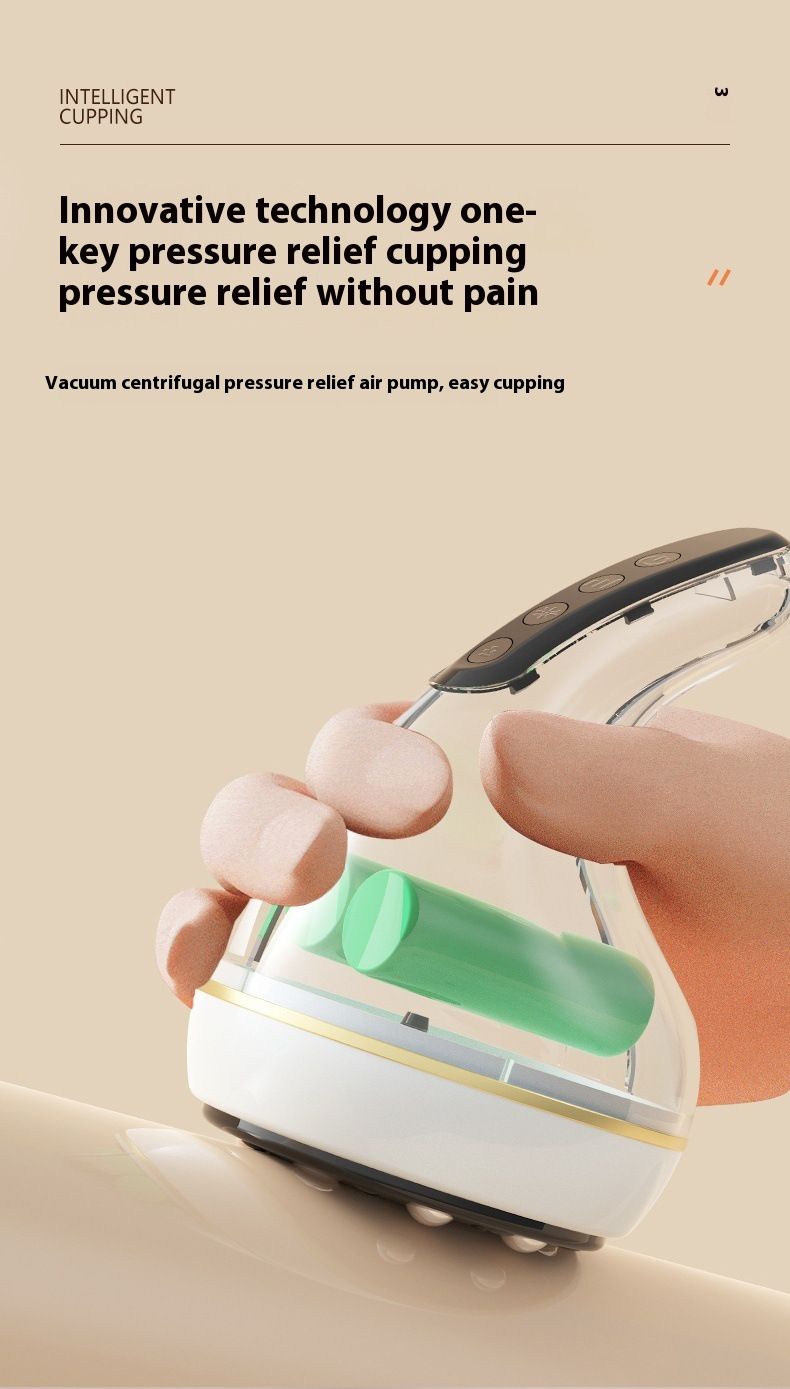 Intelligentes Vakuum-Schröpfgerät, elektrisches Meridian-Schabinstrument mit Saugtherapie, wiederaufladbares Heimmassagegerät_voghion.com