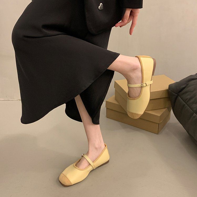 Scarpe da ballo Gentle Evening Breeze da donna, stile fata, con punta bassa, per primavera e dolce temperamento_voghion.com
