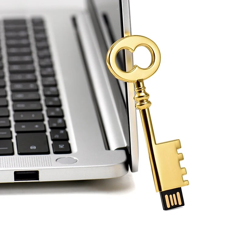 USB 2.0 Flash Drive 100% Real Creativity Capacity Copper Key 64GB 128GB Green Gem Commemorative Significance Memory_voghion.com