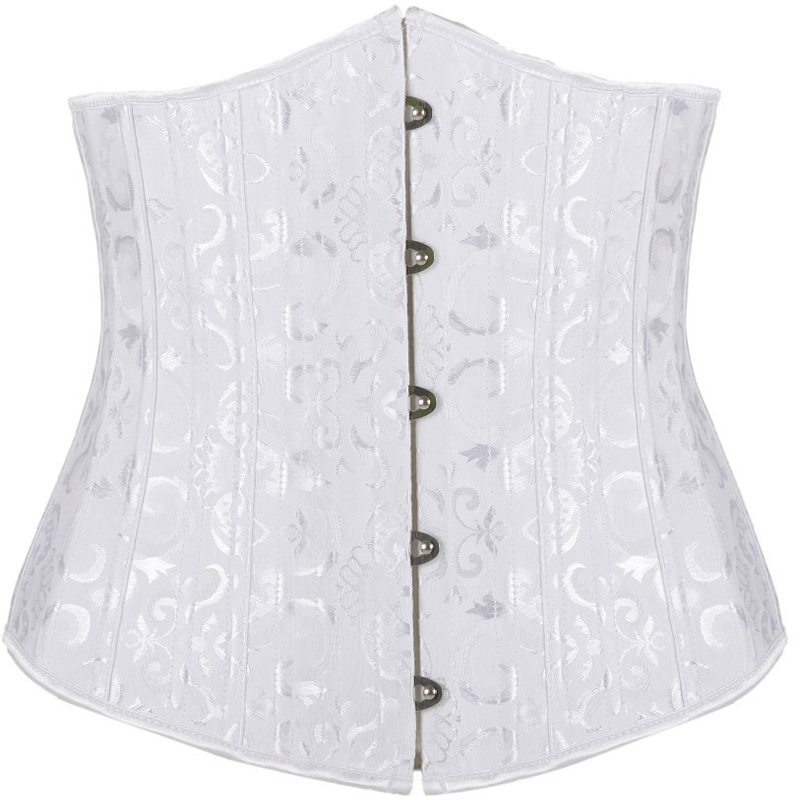 palace corset 24 steel bone girdle waist clip support chest and abdomen shaping garment abdominal belt_voghion.com