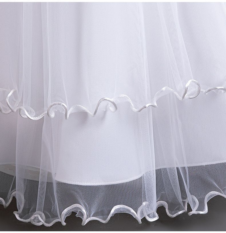 Robe longue de soirée élégante pour filles de 4 à 13 ans, demoiselle d'honneur de mariage, en maille brodée, bal de remise de diplôme, nouvelle collection_voghion.com