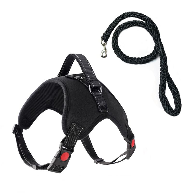 Arnês de sela de osso médio e grande, coleira ajustável para cães, suprimentos para animais de estimação_voghion.com