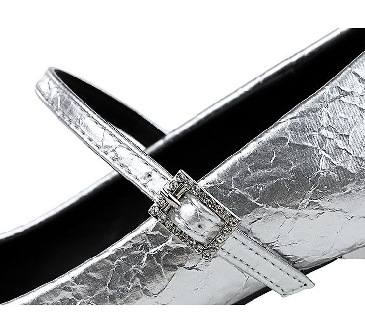 5298-K32 Scarpe da banchetto da donna con tacco medio grosso, punta quadrata, cinturino con fibbia in metallo con diamanti e bocca leggera, con blocchi di colore_voghion.com