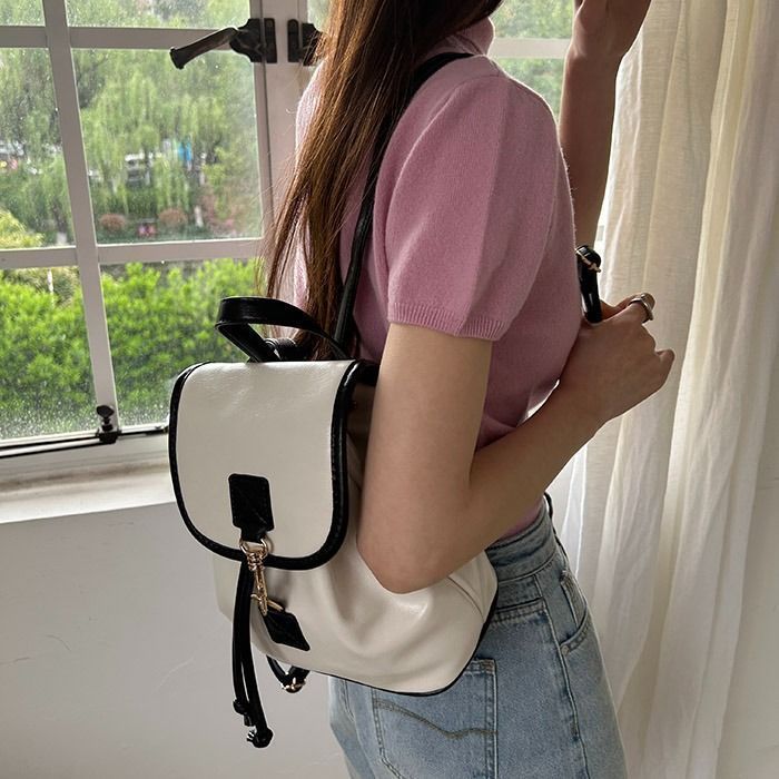 Geantă de umăr 2025 Geantă nouă, culoare contrastantă, modă casual_voghion.com