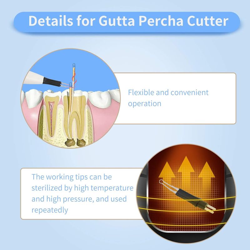 Tandvlees met 4 tips Endo Obturatie Systeem Tandheelkundige Dissoed Breaker Gutta Percha Cutter_voghion.com