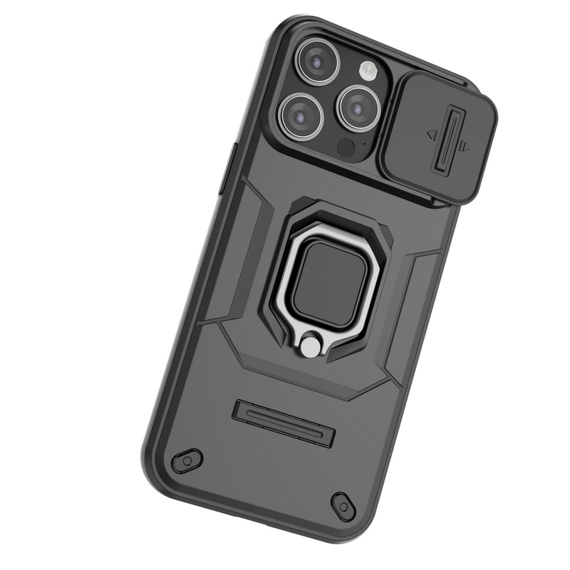 Skydekamera Lens beskyttelsescover til iPhone 15 Pro Max 14 Plus 14 Pro 13 Pro Max Metal Finger Ring Spænde Bilholder_voghion.com