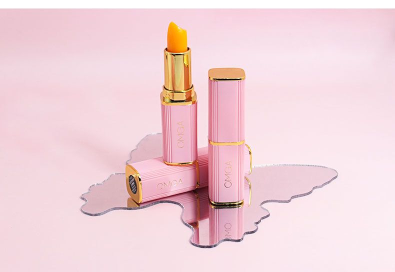 Baume à lèvres Popular Beauty OMGA Rouge à lèvres hydratant changeant de couleur Protège les lèvres et prévient les lèvres gercées_voghion.com