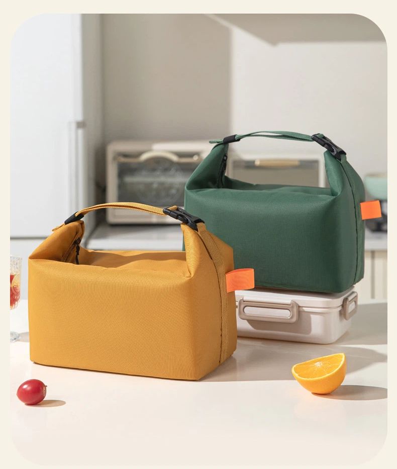 Waterproof Lunch Box Insulation Bag, Foldable Picnic Handbag, Portable Lunch Bag For Work, Large Capacity Insulation Bag_voghion.com