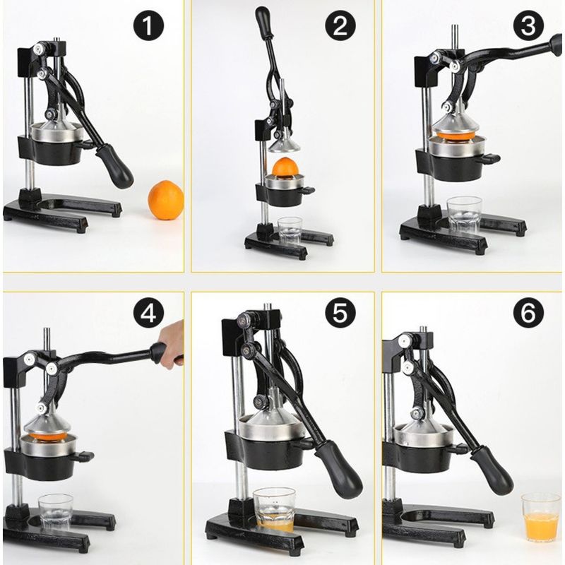 New Model Household Kitchen Manual Juicer Multi-Functional Cast Iron Juice Quick Release Washable Stainless Steel Fruit_voghion.com