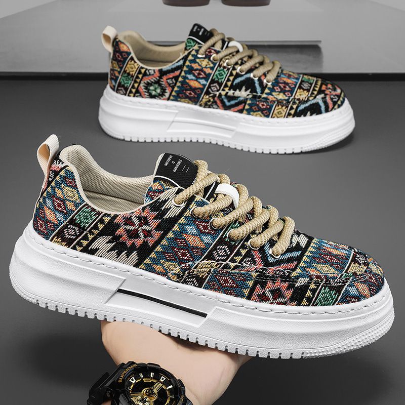 2025 Frühjahr Neue Vielseitige Atmungsaktive Herren Outdoor Sport Und Freizeit High Beauty Board Schuhe Internet Rot Trendy Style_voghion.com