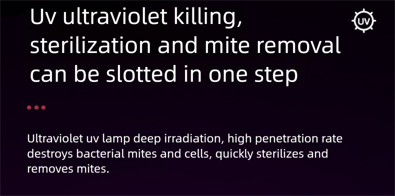 German Rechargeable Vacuum Cleaner, Strong Suction With Dual Beating UV Sterilization, Mite Removal For Home_voghion.com