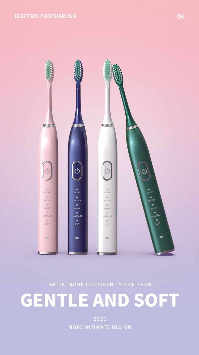 Advanced Magnetic Levitation Sonic Toothbrush – 5 Modes, Ultra-Soft Bristles, 30+ Days Battery, 36dB Silent, USB-C Fast Charge_voghion.com