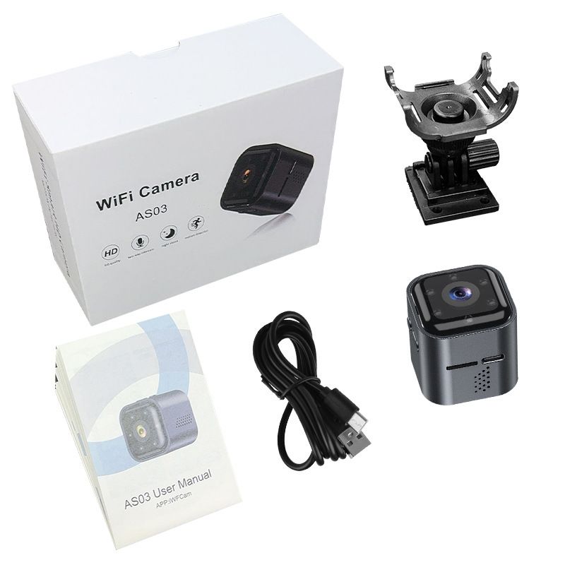 Nieuwe AS03 low power intelligente wifi-camera high definition nachtzicht beveiligingscamera voor buitensporten_voghion.com
