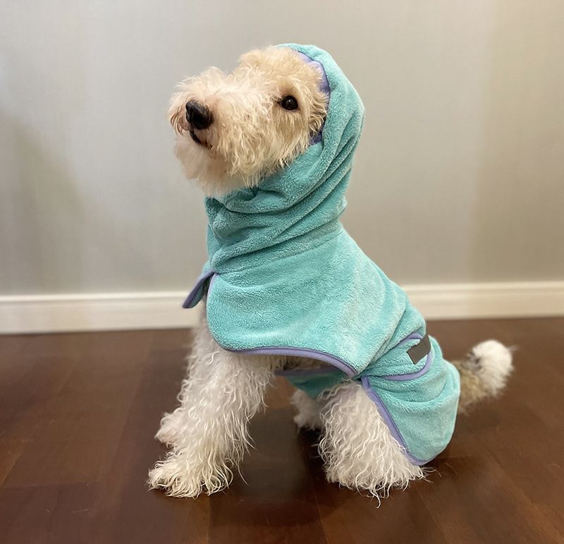 Universelles Haustier-Vollwickeltuch im koreanischen INS-Stil für Hunde und Katzen, Kleidung aus ultrafeinen Fasern, Schlafanzüge, saugfähiger Bademantel_voghion.com