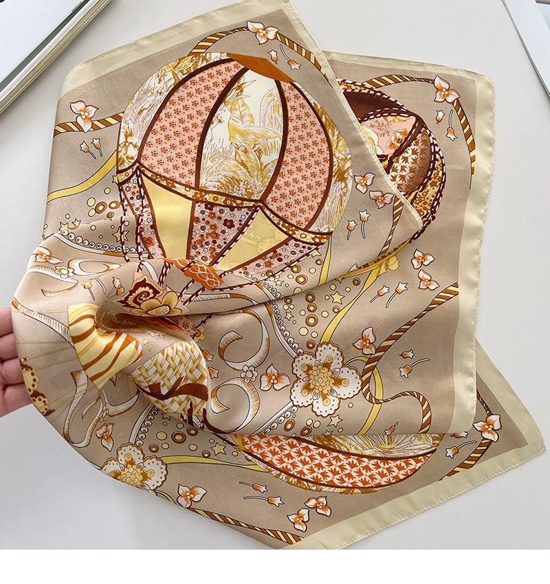 2024 Primavera/Estate Nuovo Stile Seta Piccolo Quadrato Asciugamano Cinghia Mongolfiera Versatile Foulard Cravatta Capelli Sciarpa_voghion.com