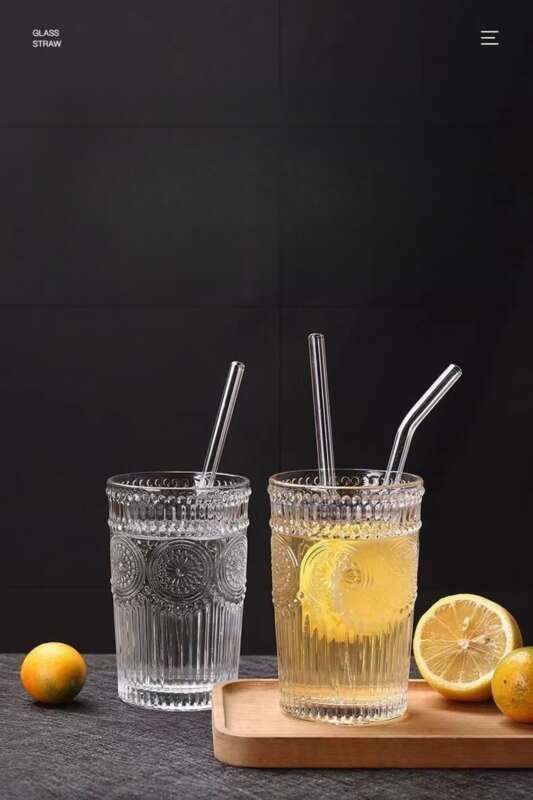 【 10000 People's Collection 】 High Borosilicate Glass Extended Bent Shape, Internet Famous Food Grade Drinking Water,_voghion.com