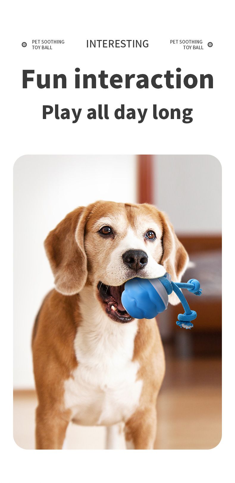 Vendita calda Smart Electric Ball con suono di abbaio incorporato, giocattolo per cani di piccola, media e grande taglia_voghion.com