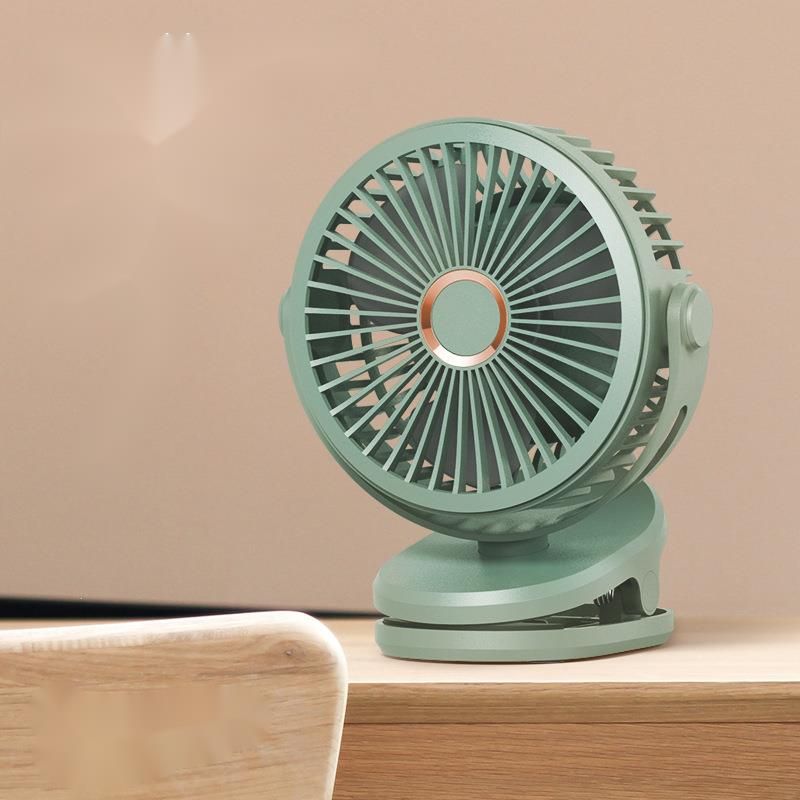 Clip Large Capacity Rechargeable Small Mini Desktop Outdoor Electric Fan_voghion.com
