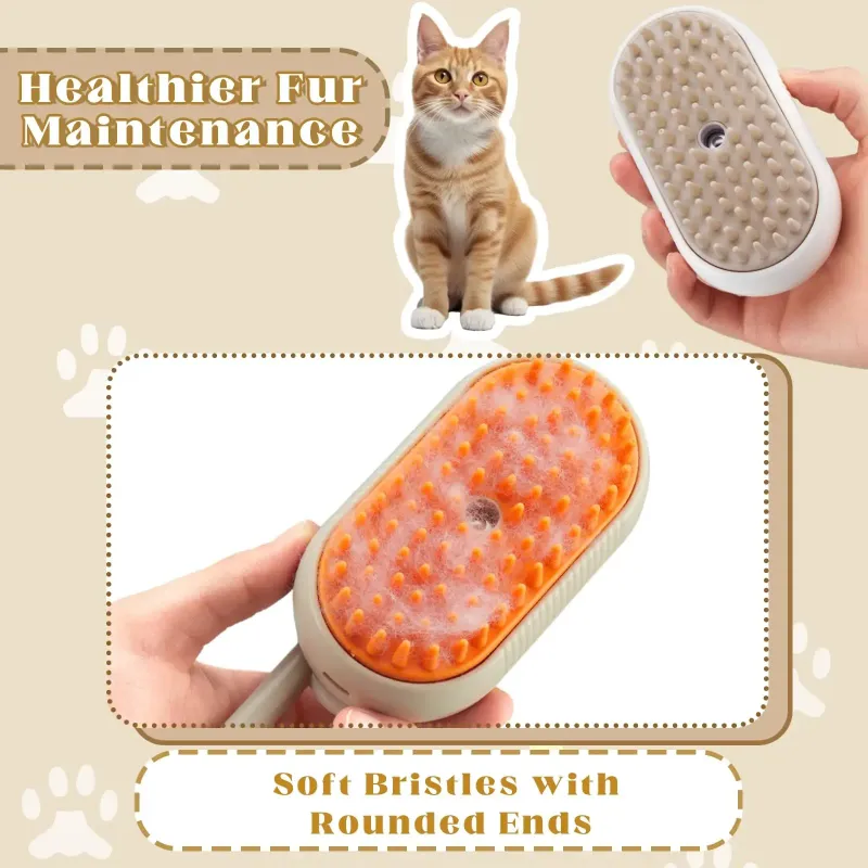 Spazzola massaggiante 3 in 1 per cani e gatti di PawParty Store_voghion.com