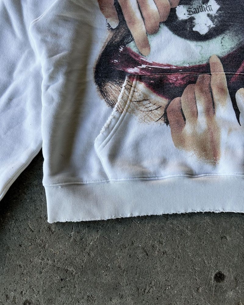 Felpa con cappuccio stile street Y2K - Felpa oversize stampata da uomo, giacca con cappuccio a maniche lunghe con grafica vintage alla moda, grigio chiaro_voghion.com