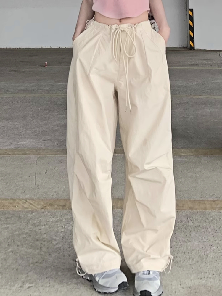 Heißer verkauf Sommer Vintage Y2k Fracht Frauen Taschen High Street Fashion Baggy Weiblichen Koreanischen Stil Beiläufige Breite Bein Hosen 2023 Neue_voghion.com